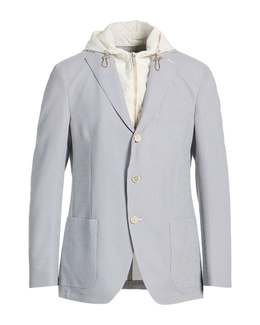 Eleventy Gray Blazer Polyester, Wool, Polyamide for men