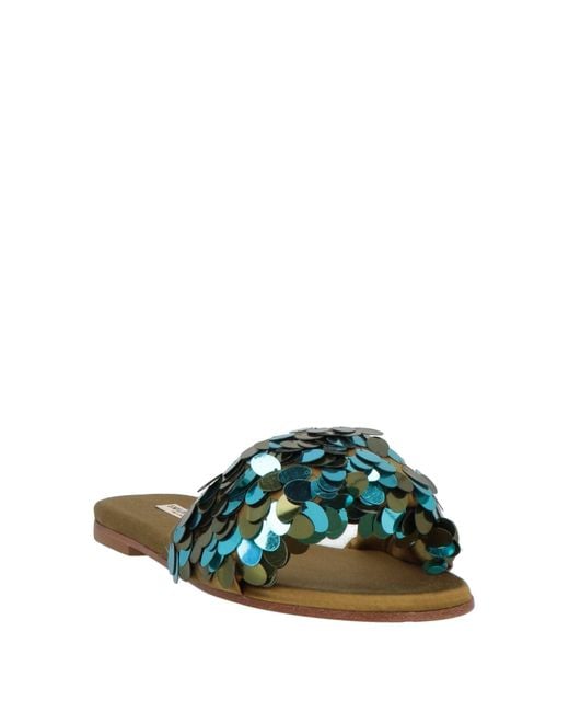 Emilio Pucci Green Sandals