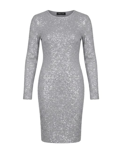 Fabiana Filippi Gray Midi Dress