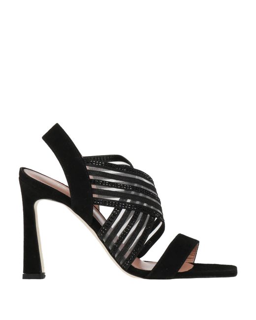Pollini Black Sandale