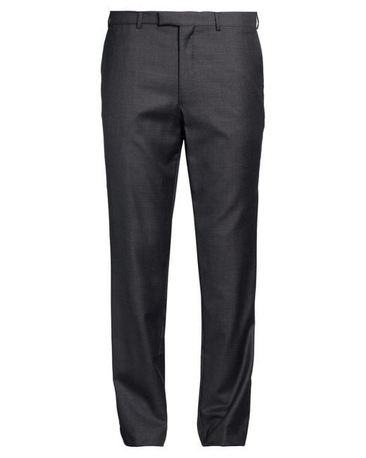 Oscar Jacobson Gray Pants Wool for men