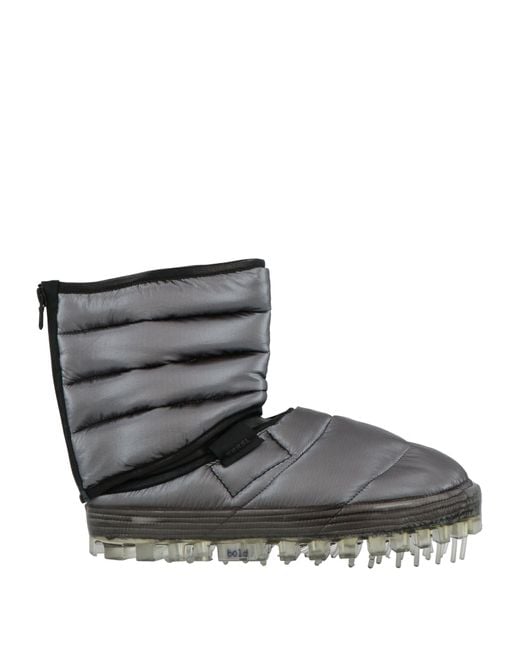 RBRSL RUBBER SOUL Black Ankle Boots Leather, Textile Fibers