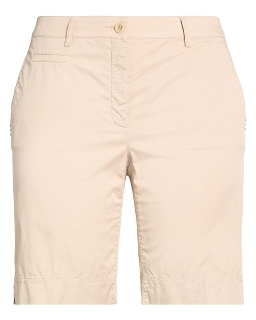 RAFFAELLO ROSSI Natural Shorts & Bermuda Shorts Cotton, Elastane