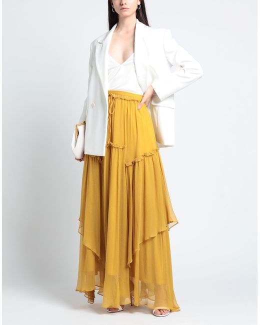 Twin Set Yellow Long Skirt