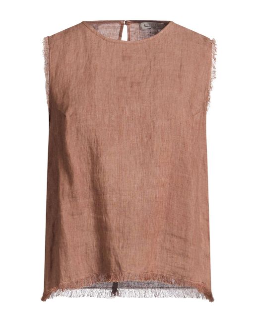Antonelli Brown Top Linen