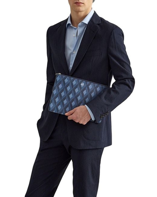 Dunhill Blue Pouch Soft Leather for men