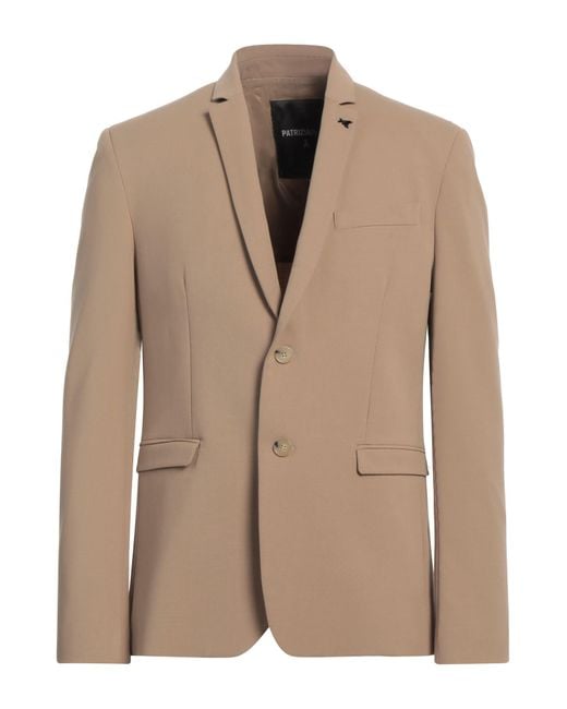 Patrizia Pepe Natural Blazer Polyester, Viscose, Elastane for men