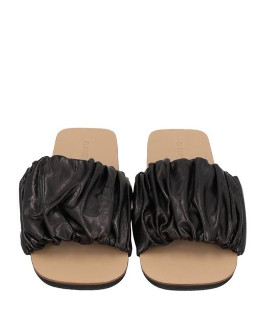 Jil Sander Black Sandals