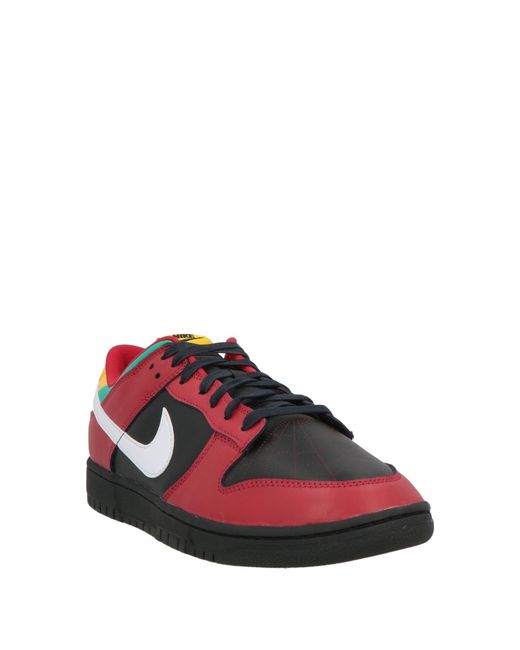 Nike Red Sneakers Leather for men