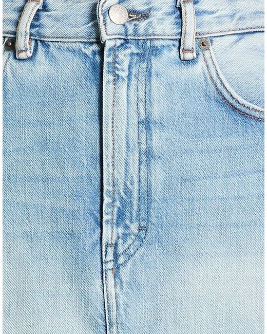 Acne Blue Denim Skirt Organic Cotton