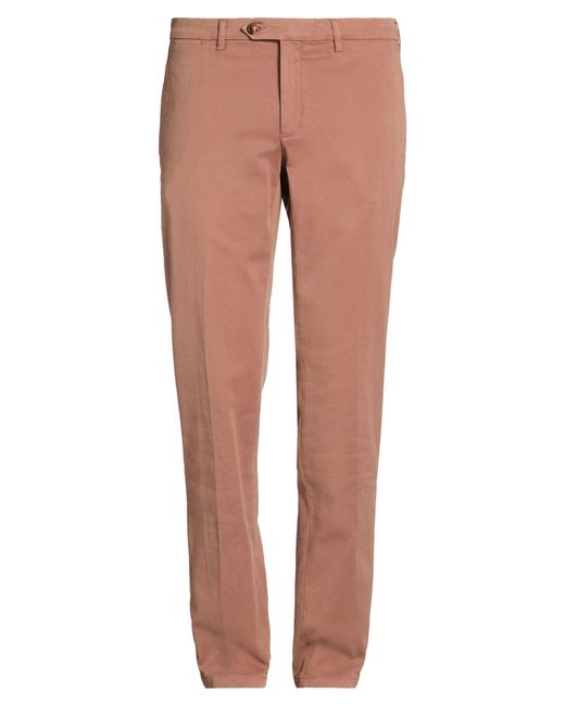 Canali Brown Pants Cotton, Elastane for men