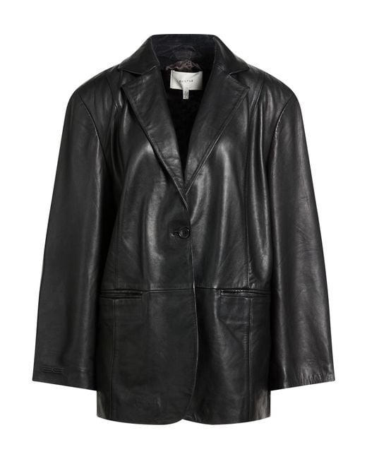 Gestuz Black Blazer Lambskin