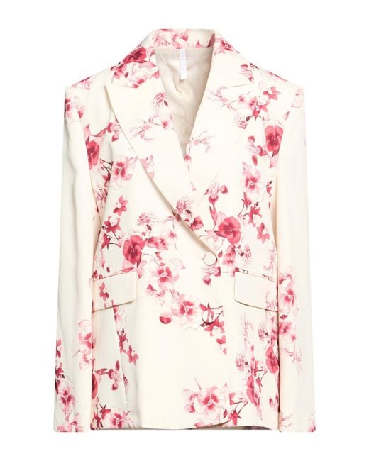 Imperial Pink Cream Blazer Polyester, Elastane