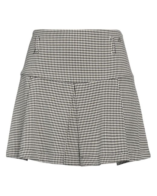 Dixie Gray Mini Skirt Polyester, Viscose, Elastane