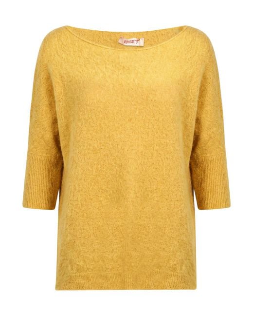 Pullover Kontatto de color Yellow