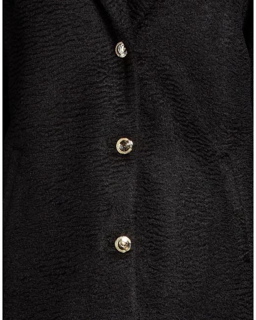 Just Cavalli Black Coat Polyester
