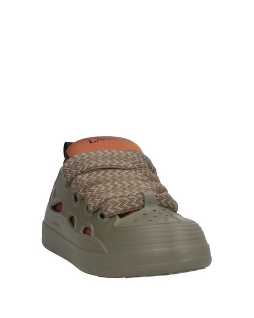 Lanvin Brown Logo Low-Top EVA Sneakers for men