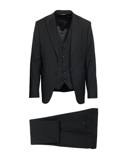 Gai Mattiolo Black Suits for men