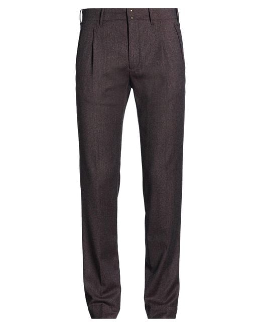 Incotex Gray Verve Pants Virgin Wool for men