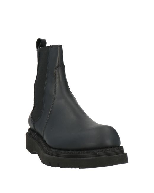 JP/DAVID Black Ankle Boots Leather for men