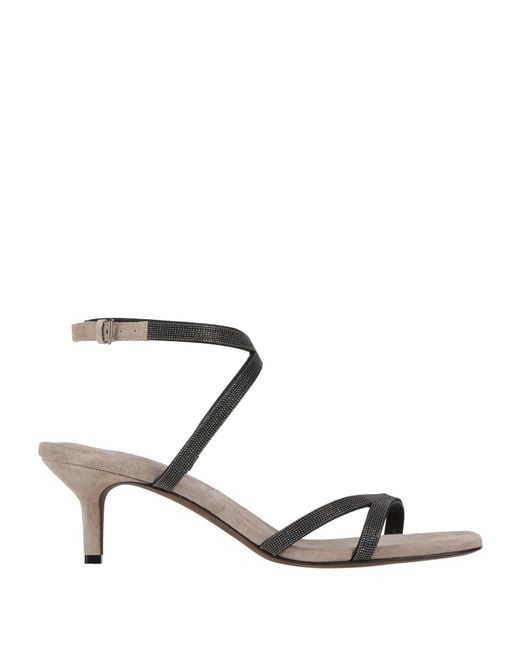 Brunello Cucinelli Black Sandals