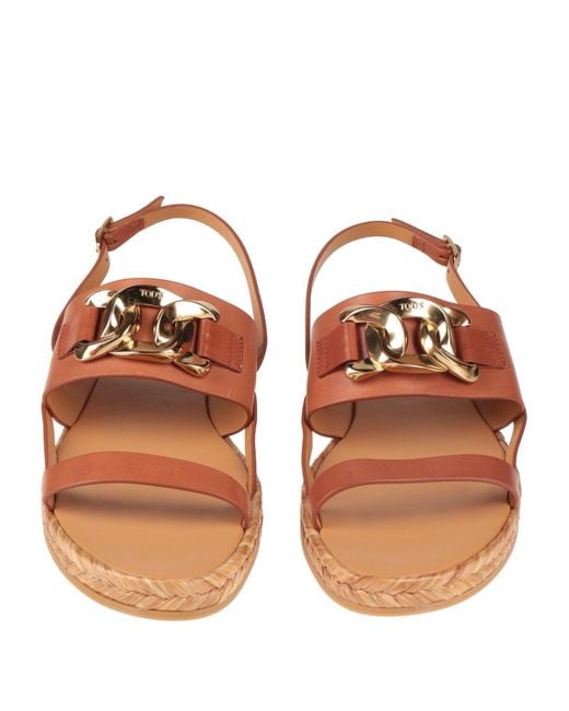 Tod's Brown Espadrilles