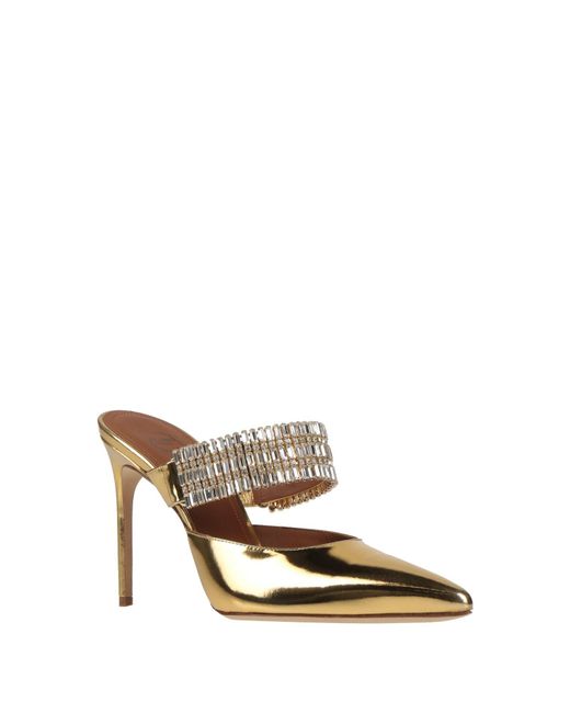 Malone Souliers Metallic Mules & Clogs