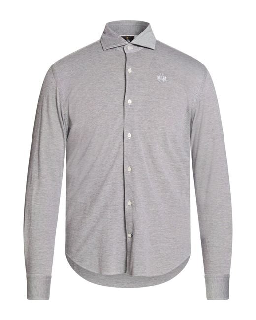 La Martina Gray Shirts for men