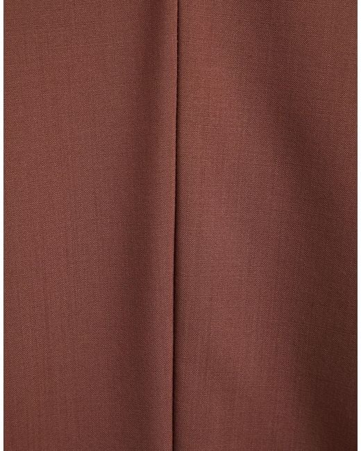 Manuel Ritz Brown Suit Wool, Elastane for men