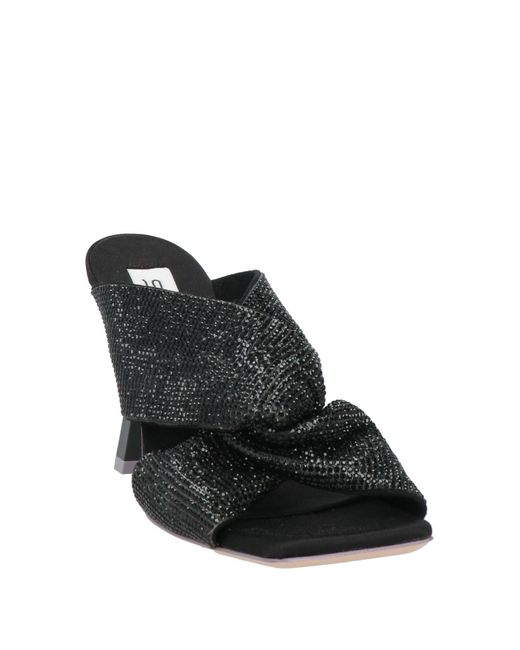 Sebastian Milano Black Sandals