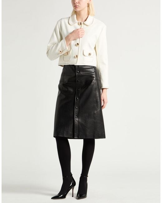 Sandro Natural Ivory Jacket Polyester, Elastane