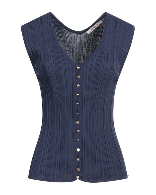 Top White Wise de color Blue