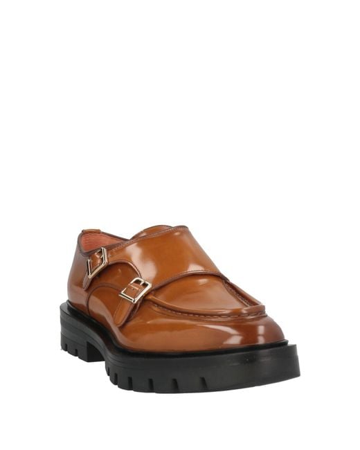 Santoni Brown Loafers