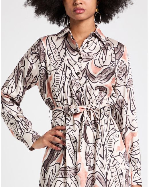 MAIDOMA White Blush Midi Dress Polyester