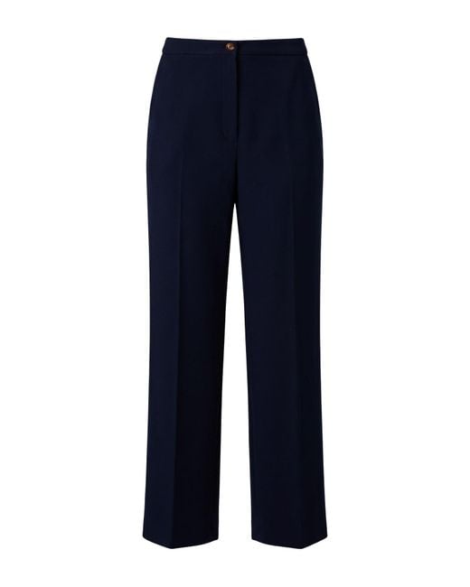 Elena Miro Blue Pants Polyester, Elastane