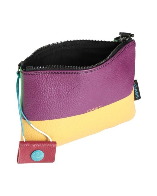 Gabs Purple Cross-Body Bag Calfskin
