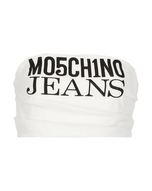 Top di Moschino Jeans in White