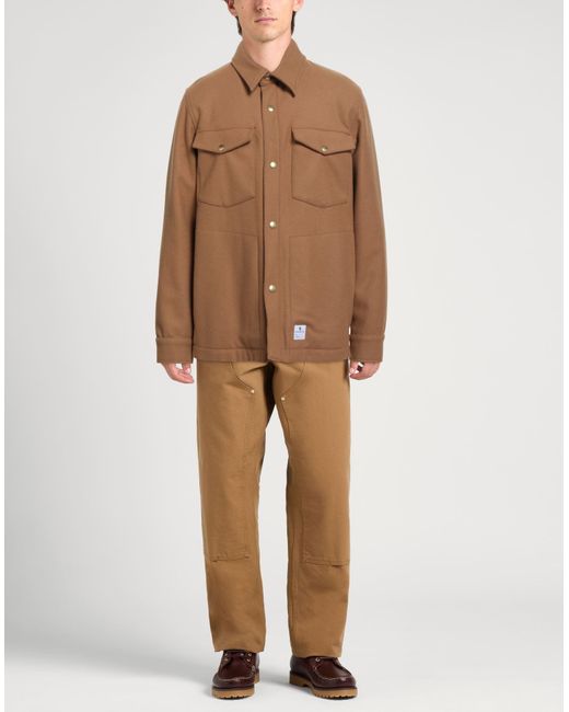Department 5 Brown Jacket Wool, Polyamide for men