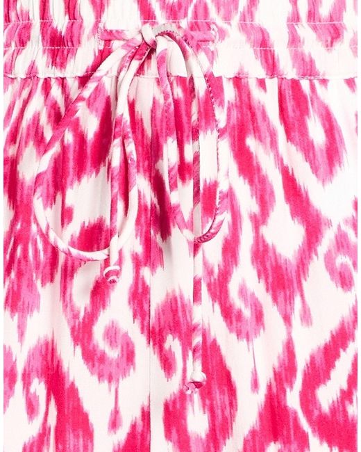 Pieces Pink Fuchsia Pants Ecovero Viscose