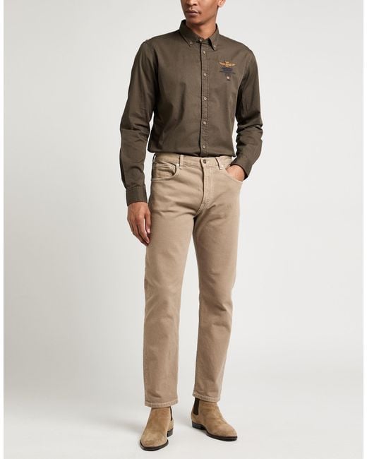 Aeronautica Militare Brown Shirt for men