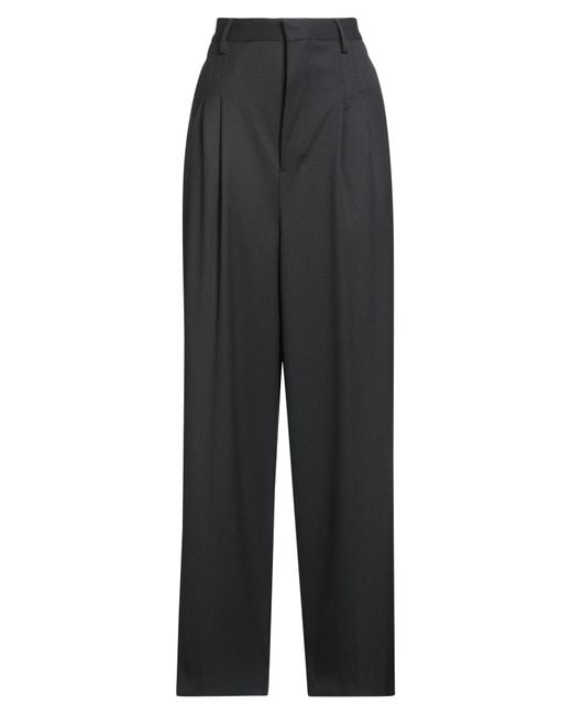 AMI Black Pants Virgin Wool