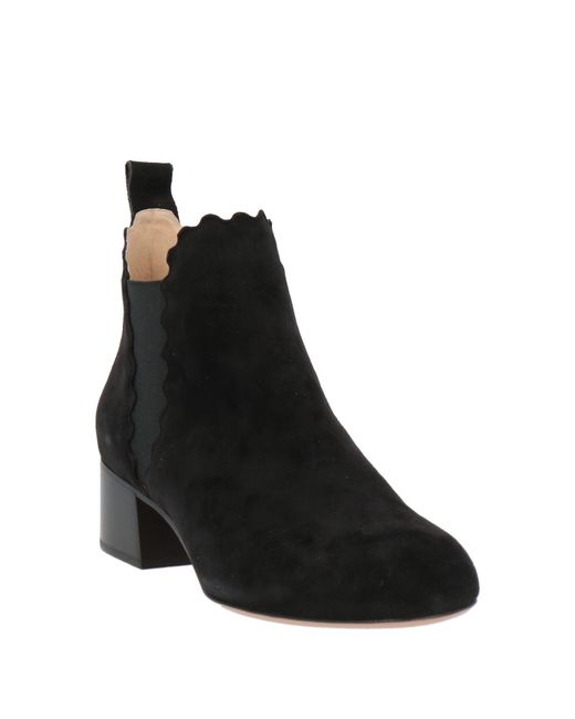 Chloé Black Ankle Boots Leather