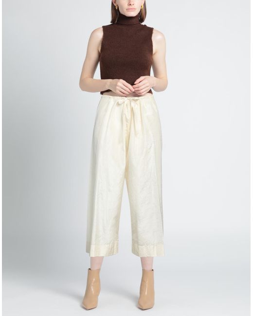 The Row White Cropped Trousers