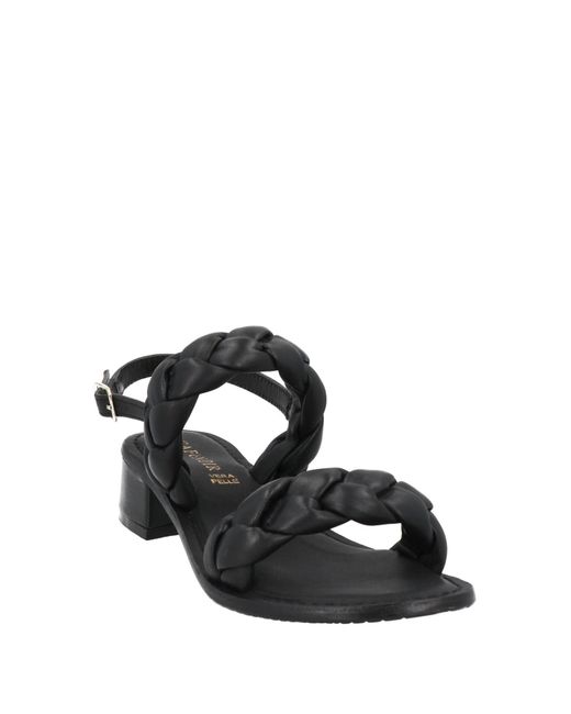 CafeNoir Black Sandals