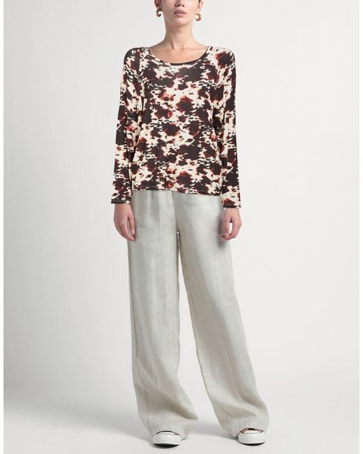 Please Brown Dark T-Shirt Viscose, Elastane