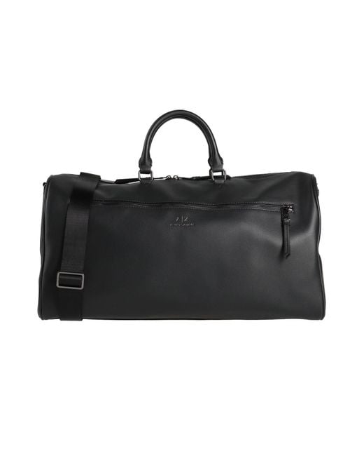 Armani Exchange Black Duffel Bags for men