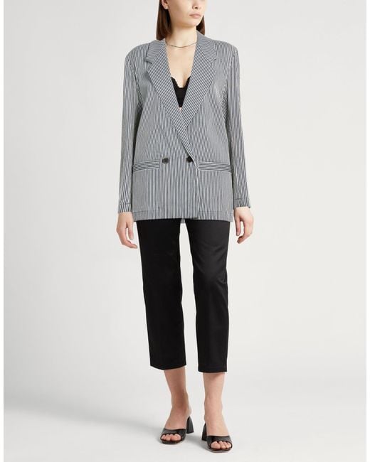 Alysi Gray Blazer Cotton, Linen, Viscose, Polyamide