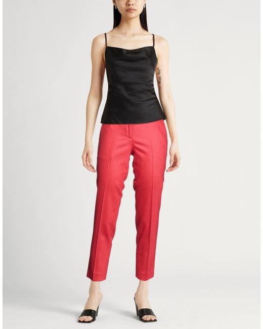 PT Torino Red Pants Virgin Wool, Elastane