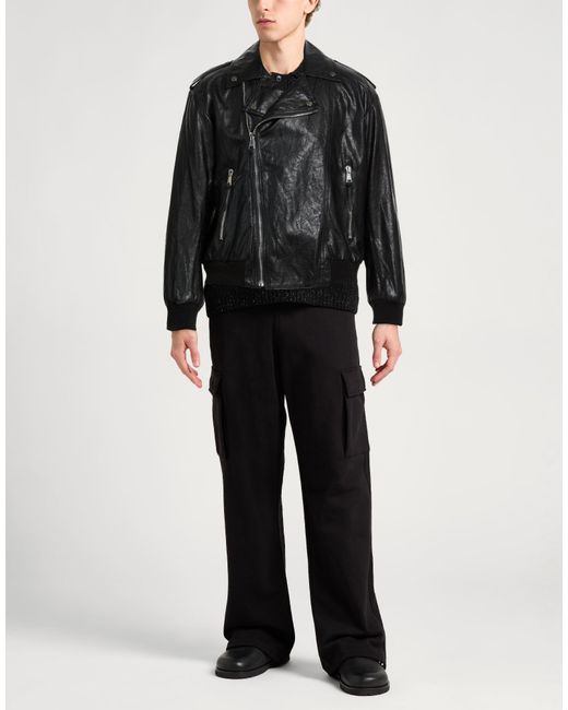 Berna Black Jacket Polyester, Viscose for men