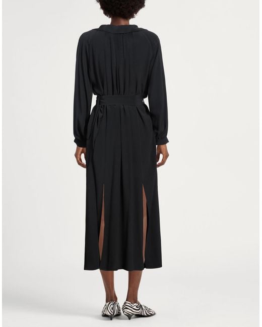 Semicouture Black Midi-Kleid